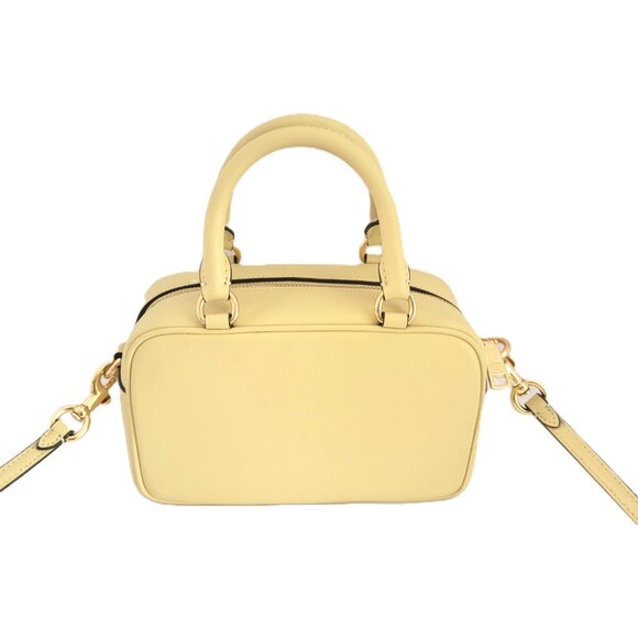 Coach CAJ99 Satchel Crossbody Floral Applique Small Handbag Moonlight Leather - Picture 4 of 6